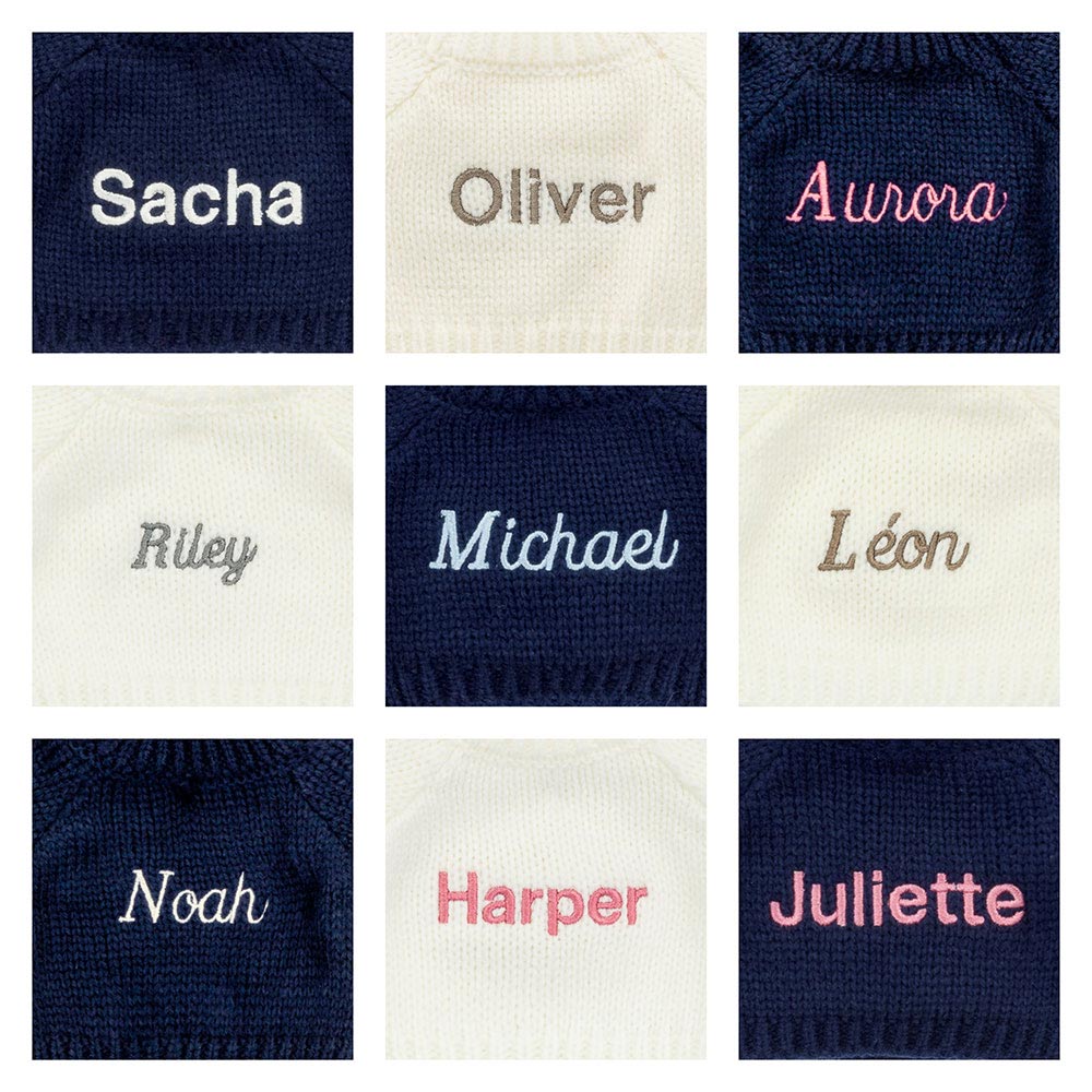 Bashful Hippo with Personalised Navy Jumper, View 1